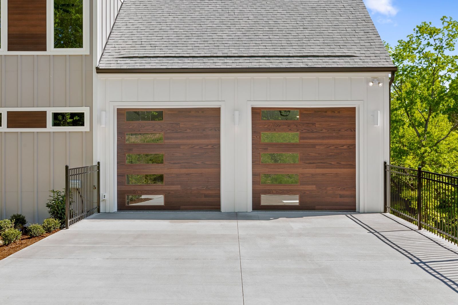 Wood-look plank door installation